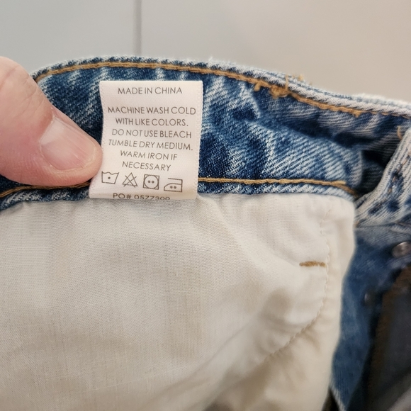 Show Me Your MuMu Blue Distressed Jean Shorts - Picture 7 of 7